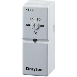 Drayton 13007 White HTS3 Cylinder Thermostat, Heating