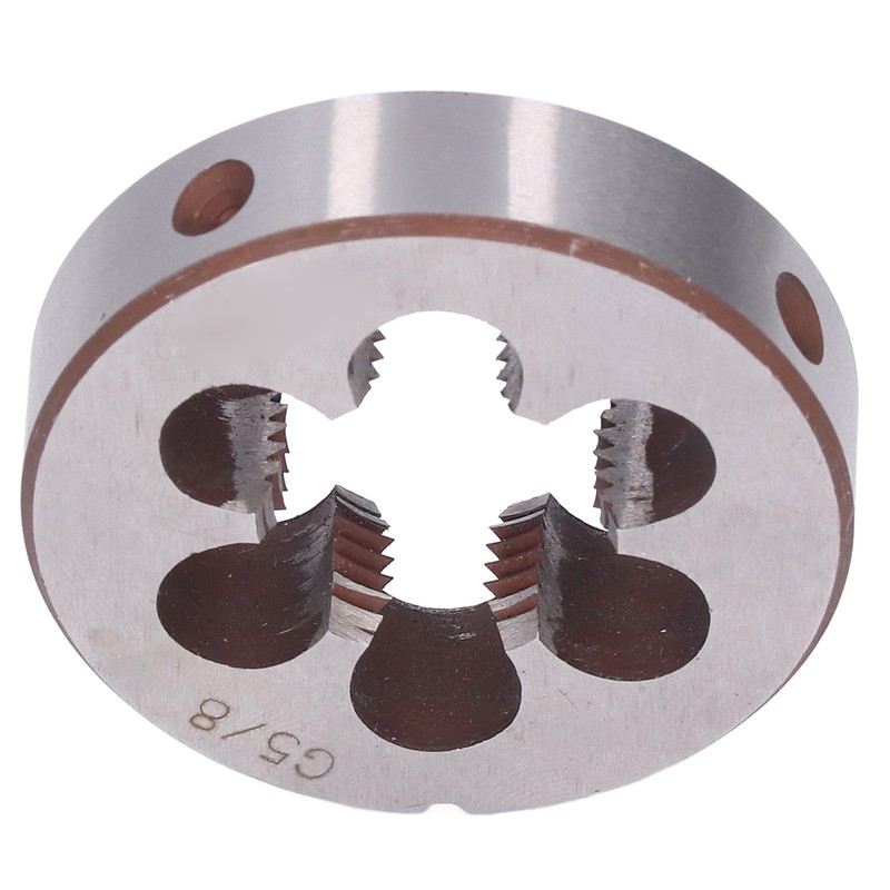 G5/8in Round Threading Die Alloy Steel Cylindrical Pipe Thread Repair