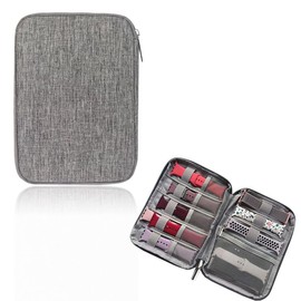 COYUN Uhrenarmband Aufbewahrungsbox, Watch Band Organizer Tasche,Uhrenarmband Organizer, Faltbar Wasserdicht Nylon Uhrenarmbänder Tasche mit Allen Uhrenarmbändern (grau)