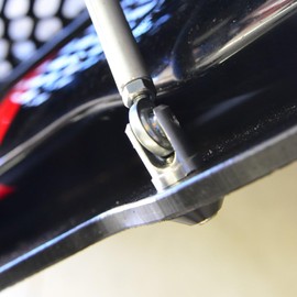 ZL1 Addons Adjustable Splitter Rods/Splitter Supports (6", Natural Billet Aluminum)