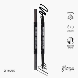 Delineador Lápiz Negro Moira Mate Waterproof Larga Duración Ojos