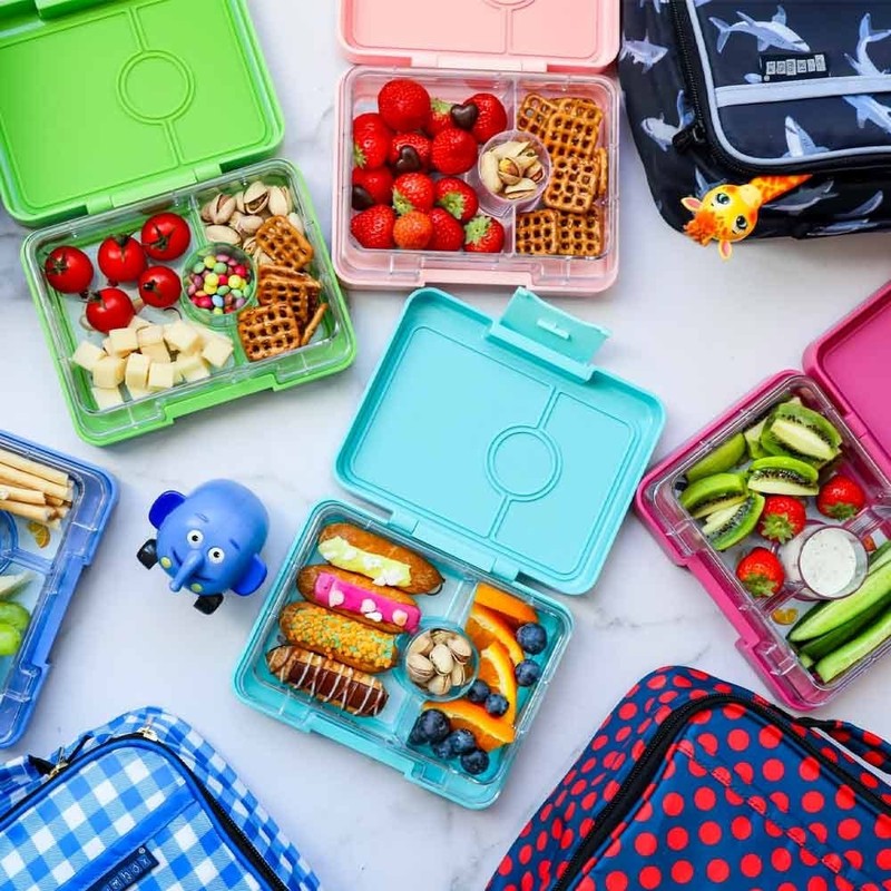 Yumbox Snack Lunch Box, Power Pink (Rainbow)