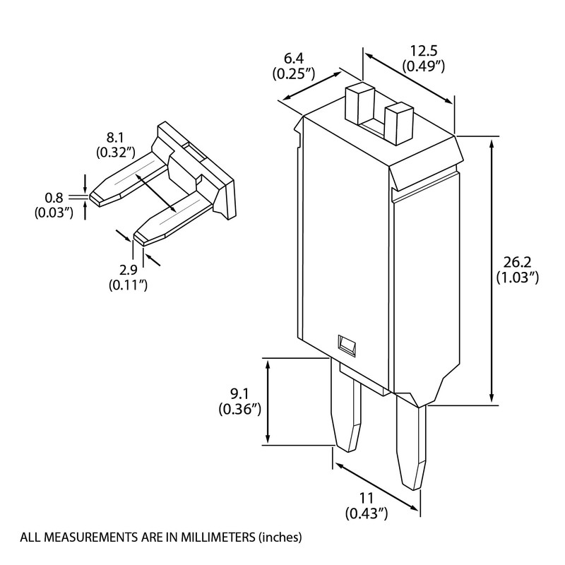 Mini ATM Manual Reset Multipack 5A, 6A, 7.5A, 10A, 15A,