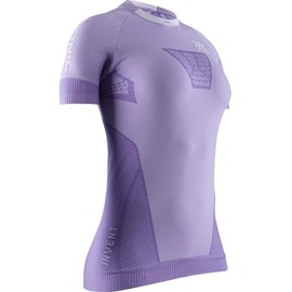 X-Bionic Invent 4.0 - Maglia Termica Donna Manica Corta a Compressione - Alte Prestazioni per Running, Sci, Ciclismo, Fitness e Sport Invernali, Lilla, XS