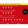 LAMPHOME 8PK 24" 192LED Lollipops Peppermint Pathway Markers with 11