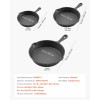 Heavy-Duty Cast Iron Skillet Set 3-Piece Pre-Seasoned Chef's Pan with