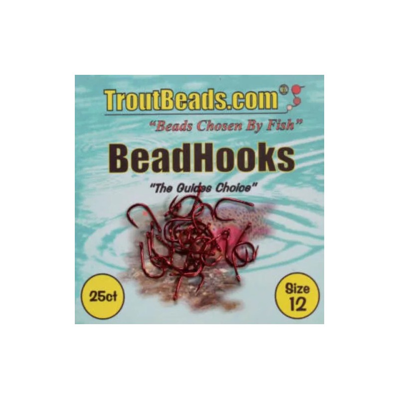 Troutbeads Hooks - Troutbeads Hook -RED - NEW - Size: