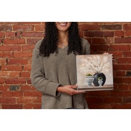 Simple Pleasures Arrangement, Joyride Home Decor, Wood Block Sign, 10"x10" Freestanding, Shelf or Wall Displayed, Artist Designed Home Décor.