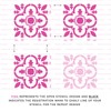 Maarja Tile Stencil - Reusable Floor Tile Stencils for Painting