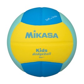 MIKASA Smile Dodgeball No. 1 (For Toddlers - Elementary School Students), 5.3 oz (150 g), Yellow/Blue/Green, SD10-YLG Recommended Internal Pressure: 0.10 - 0.15 kgf/cm)