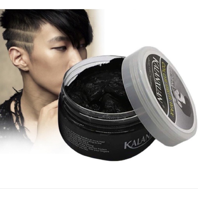 [Black] Temporary Hair Wax Gel Mud Rambut Pewarna Lilin Sementara