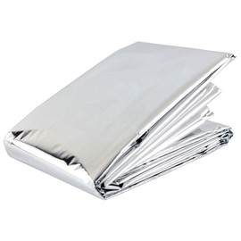 Handy Aid Emergency Thermal Foil Blanket Silver 210cm x 130cm (Pack of 1)