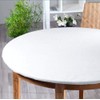 Biancocasa Molton Table Protector Round Cotton 470 g/m² for Tables
