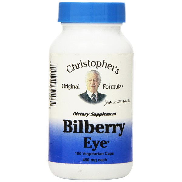 Dr Christopher's Formula Bilberry Eye, 100 Count