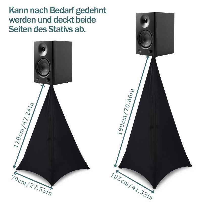 YAGEANNL Tripod Sail Speaker Stand Cover Tripod Tripod Sail for