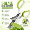 5-Blade Stainless Steel Herb Scissors for Kitchen Food Prep –