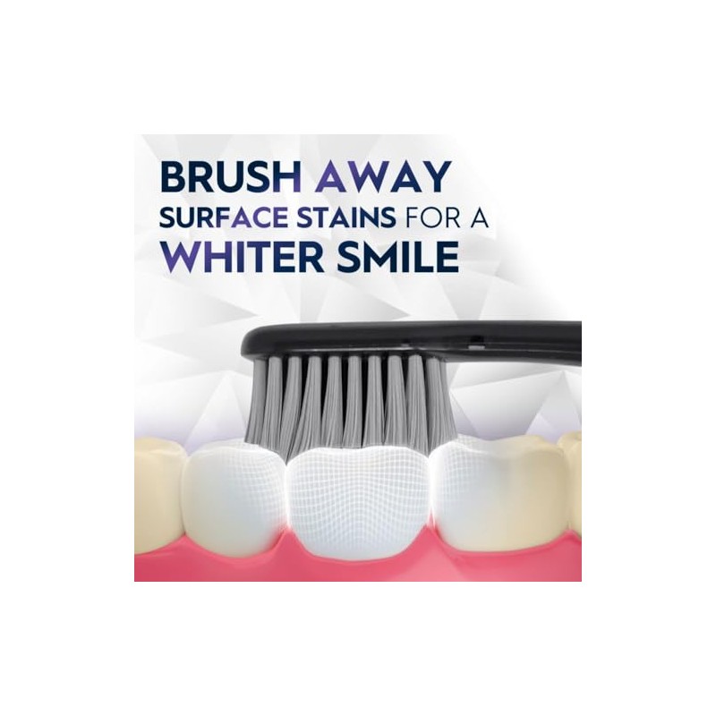 Oral Pro Whitening Brilliance Cepillos Dientes Extra Suaves Negro Coral
