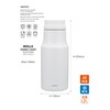 CBJAPAN SANTECO Tabletop Pot, 3.2 gal (1.2 L), Vacuum Insulated,