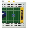 Rico Minnesota Football Vikings 2-Track Wooden Field Cribbage Board