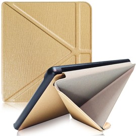 JKhandy Case for Kobo Libra Colour (Model:N428, 2024 Release), Premium PU Leather Origami Stand Sleeve Cover with Auto Wake/Sleep, Khaki