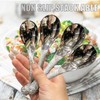 OULIGET Thickened Stainless Steel Soup Spoons, Asian Chinese Japanese Flat