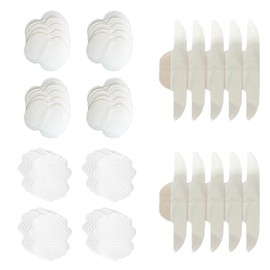 GegXcn 50 Pcs Underarm Sweat, Absorb Armpit Sweat Pads for Women & Men, for Shirts, Polo, T-Shirts, Dresses, Lightweight (White)