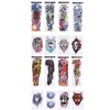 8 Sheets Full Sleeve Temporary Tattoos Stickers Watrproof 8 Sheets