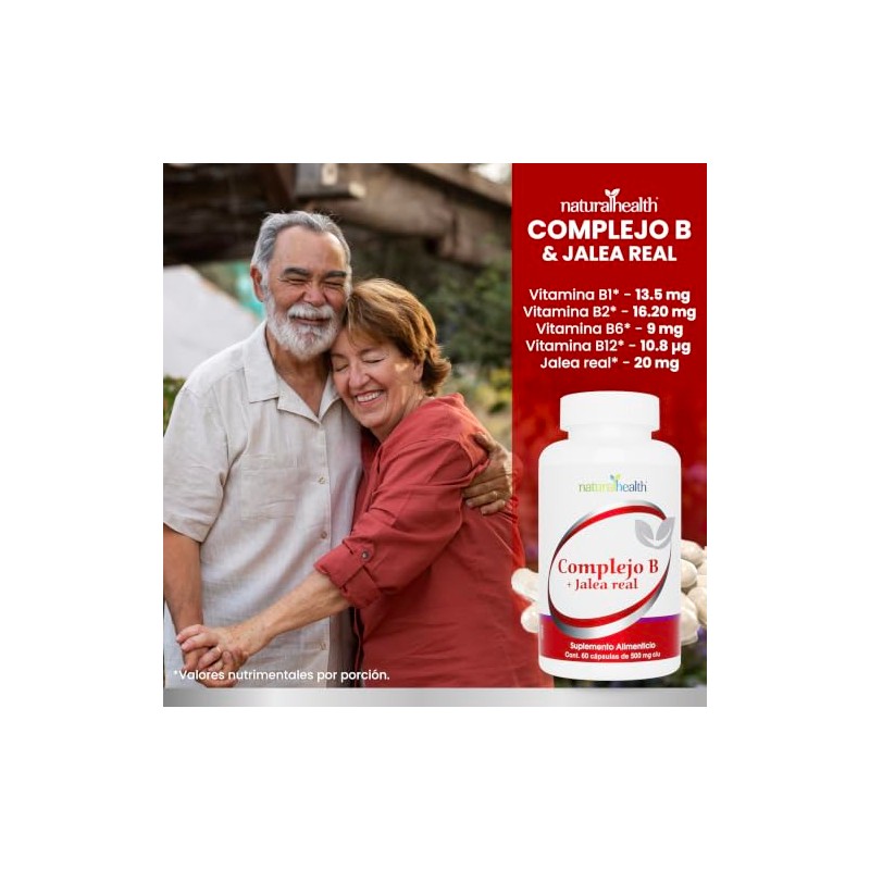 Natural Health Complejo B + Jalea Real | Suplemento Alimenticio