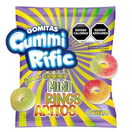 GummiRific Gomitas agridulces de aritos Sabor a Frutas – 150 g
