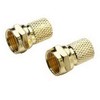 RCA Premium Coax RG6 Twist-On F-Connectors - 2 Pack (VH59R)