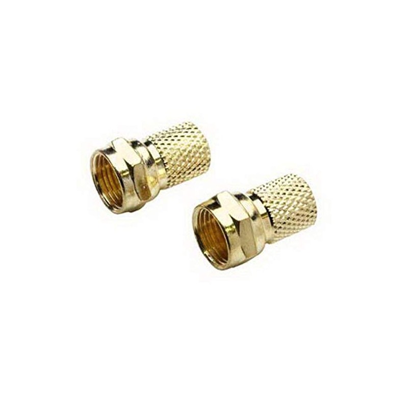 RCA Premium Coax RG6 Twist-On F-Connectors - 2 Pack (VH59R)