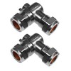 UKDD® 15mm Angle Isolation Ball o fix Valves Elbow Suitable