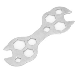 Uxsiya Llave Hexagonal Plana,Llave Hexagonal Plana Llave Hexagonal de Bicicleta de Acero Multifunción para Reparación de Bicicletas Herramientas de Reparación de Bicicletas Llave
