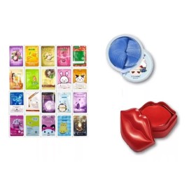 BelJa Paq30 Mascarillas Faciales +60 Parches Ojos +60 Parches Lips
