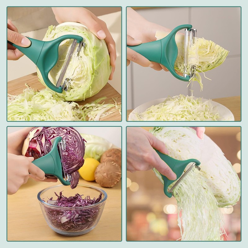 Coollooda Cabbage Peeler, Shredded Cabbage Peeler, Shredded Cabbage with 2