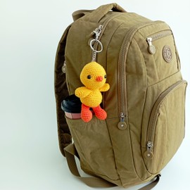 Glsm Boutique Chick Crochet Bag Ornaments&Keychains, Hanging Decorations, Backpack Decors, Handmade Accessories. Keychain