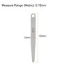HARFINGTON 10pcs Feeler Gauge 0.15mm Thickness Gauge 65MN Steel Metric