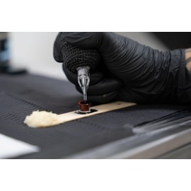 Dental bibs, disposable tattoo bibs, tattoo table mat, workstation bibs WATERPROOF 125pcs 13 X 18 inches (Black)