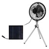 Portable Solar Fan 6W 6 Inches Solar USB Dual Powered