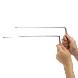 MASUNN 2 Pcs Brass Sliver Dowsing Divining Rods Water Witching Lost Objects