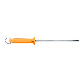 UltraSource Honing Steel, Smooth, 10", Orange Handle Butcher Steel Sharpener