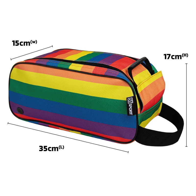 55 Sport Classic Football Boot and Shoe Bag - Rainbow