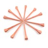 DZS Elec 25pcs E5 Horseshoe Nail 2.1 Inch Copper Plating Steel Horse Shoe Nails Craft High Tensile Strength Precision Nails