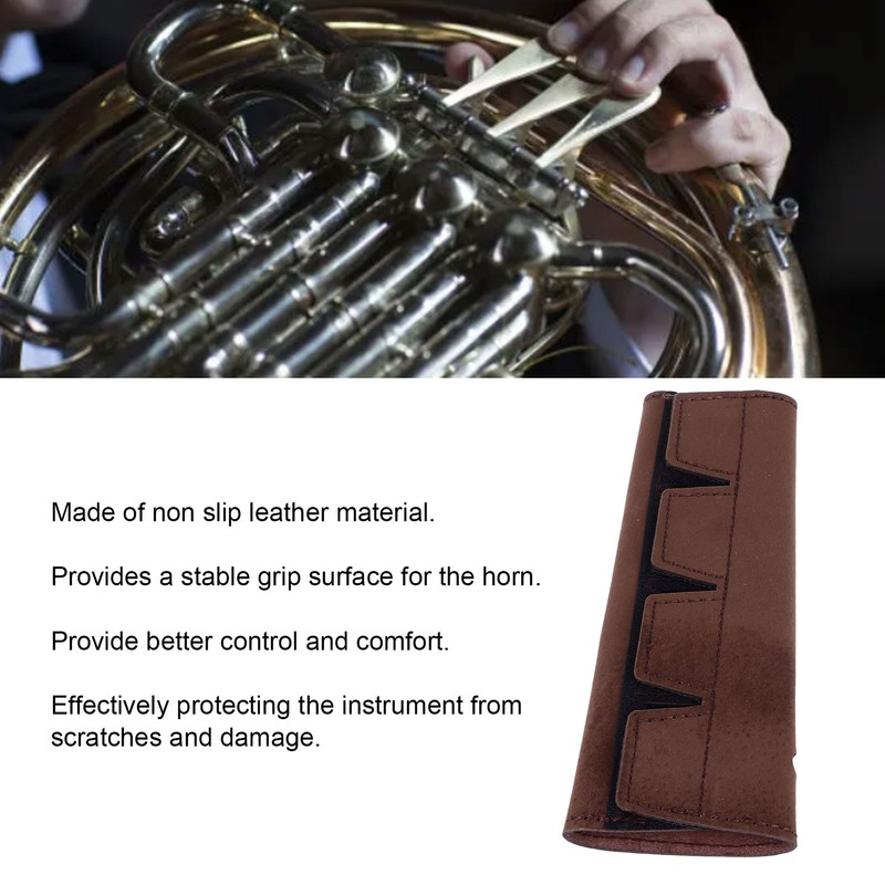French Horn Hand Guard Leather Anti Slip Protector Handle Wrap