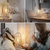 Small Table Lamp, Touch Control Table Lamp with Brushed White