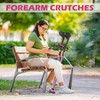 Lightweight Foldable Forearm Crutches, Height Adjustable Pink