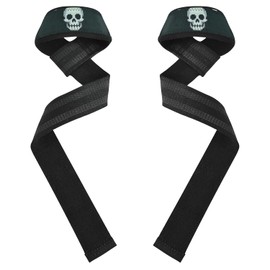 Correas de levantamiento de pesas antideslizantes de 26 pulgadas, estilo píxel, diseño de calavera blanca, para levantamiento de pesas, para levantamiento de pesas, para levantamiento de pesas
