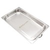 Full Size Stainless Steel Hinged Dome Cover with Handle (21.65