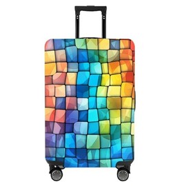 Travel Luggage Cover, Spandex Protective Suitcase Cover, Elastic, Anti-Scratch, Washable (M, 22-25 Inches), colour