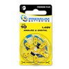 Premium Batteries Size 10 1.45V Hearing Aid Battery Yellow Tab